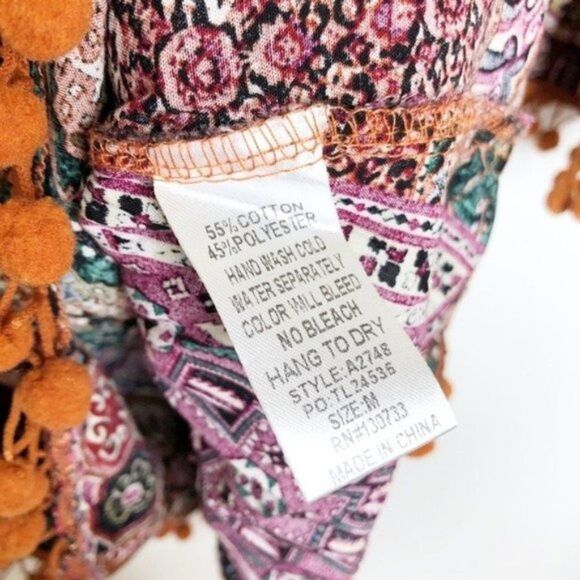 UMGEE Boho Pom Pom Printed Dress - Picture 6 of 9